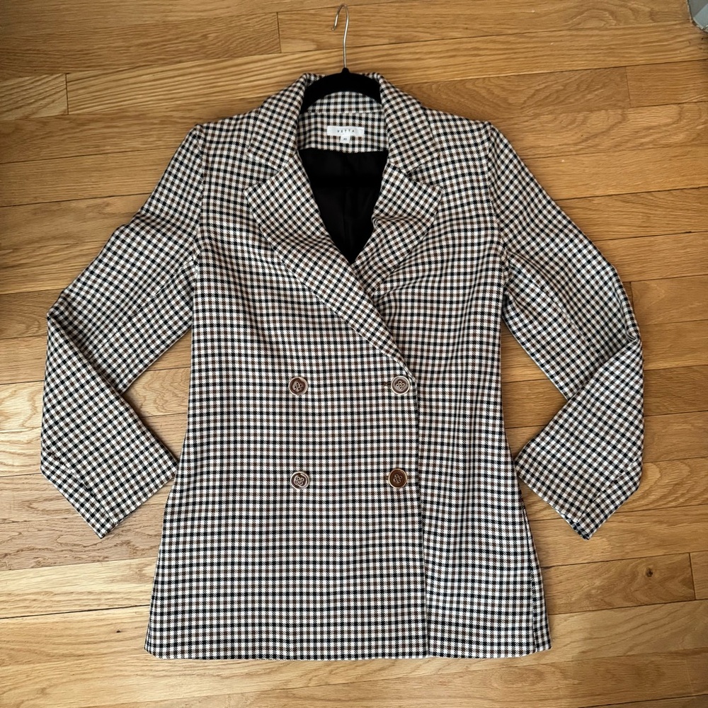 Vetta Black & Brown Blazer/Blazer Dress
